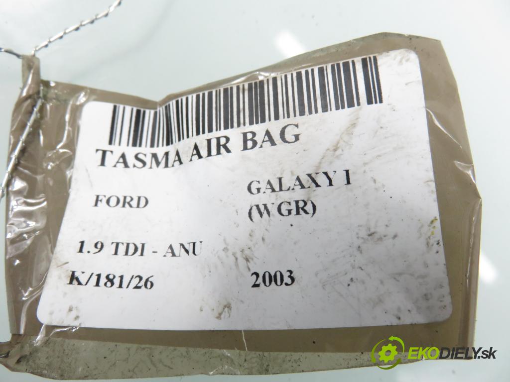 FORD GALAXY (WGR) MINIVAN 2003 66,00 1.9 TDI PD 90 - ANU 1896,00 PÁSKA: air BAG 1J0959654AP