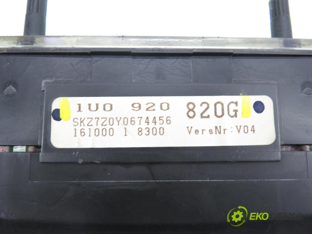 SKODA OCTAVIA I (1U2) LIFTBACK 2002 81,00 1.9 TDI - AHF 1896,00 Prístrojovka elektrický 1U0920820G