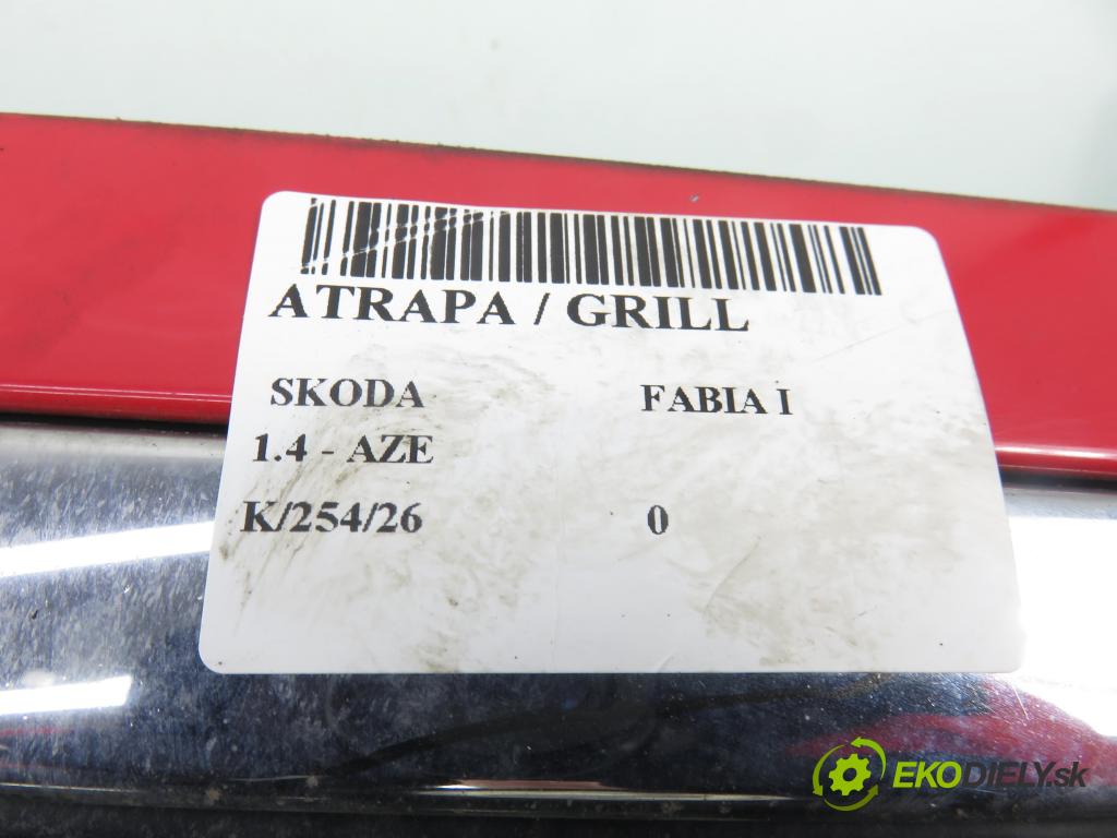 SKODA FABIA I (6Y2) HB 2001 44,00 1.4 MPi 60 - AZE 1397,00 mřížka / maska 6Y0853668