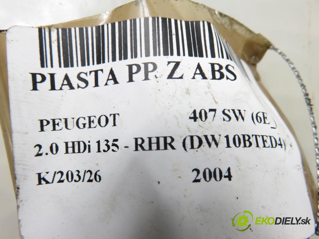 PEUGEOT 407 SW (6E_) KOMBI 2004 100,00 2.0 HDi 135 - RHR 1997,00 náboj PP ABS