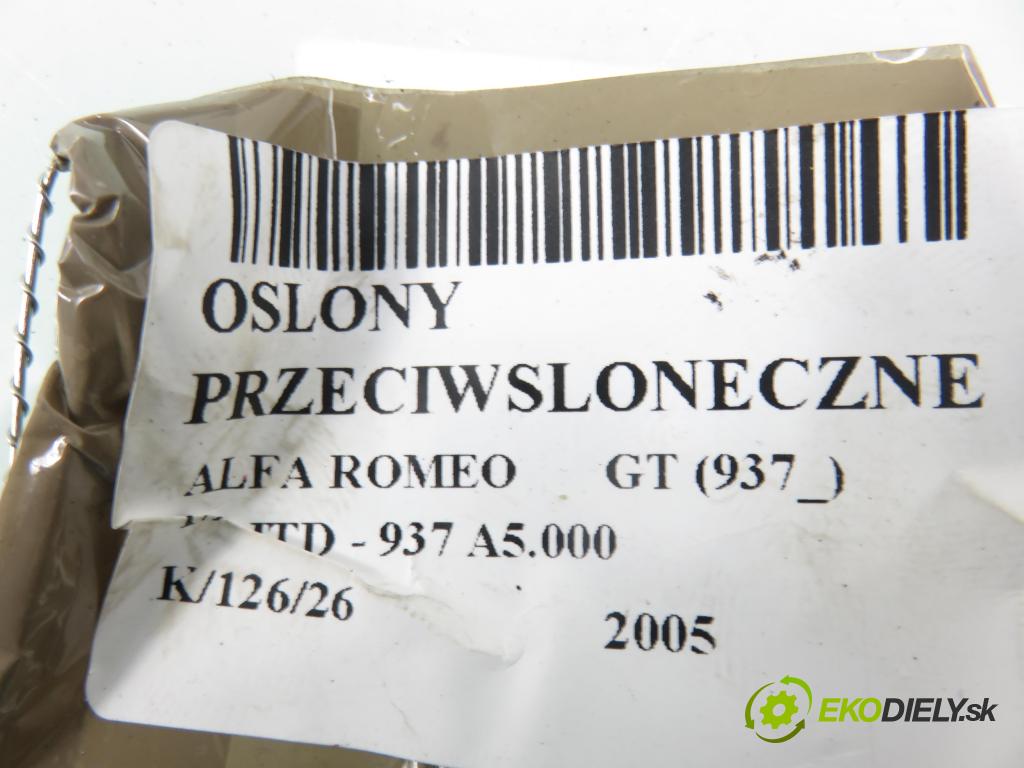 ALFA ROMEO GT (937_) COUPE 2005 110,00 1.9 JTD - 937 A5.000 1910,00 KRYTY SLUNEČNÍ SVĚTLO 