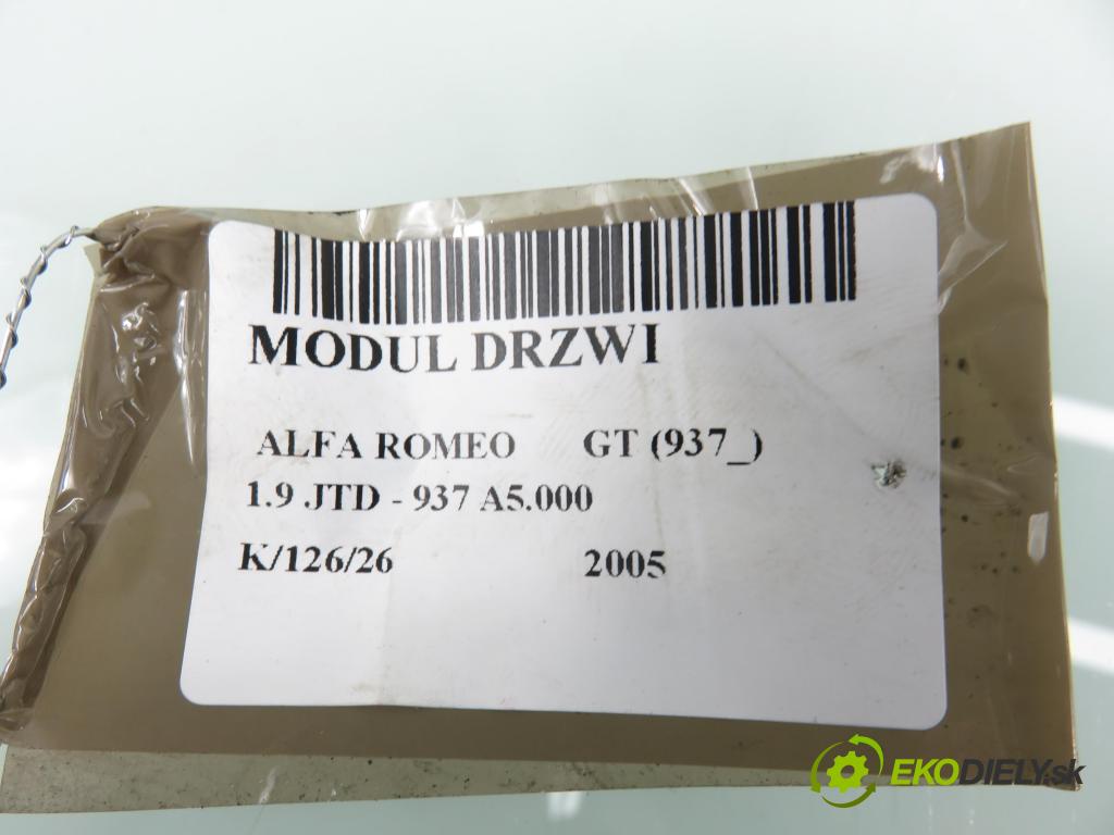 ALFA ROMEO GT (937_) COUPE 2005 110,00 1.9 JTD - 937 A5.000 1910,00 MODUL dveře 60683319