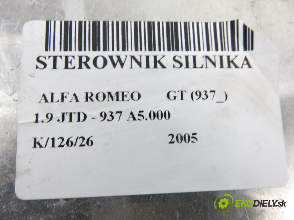 ALFA ROMEO GT (937_) COUPE 2005 110,00 1.9 JTD - 937 A5.000 1910,00 řídící jednotka motora 0281011511 ; 55198809