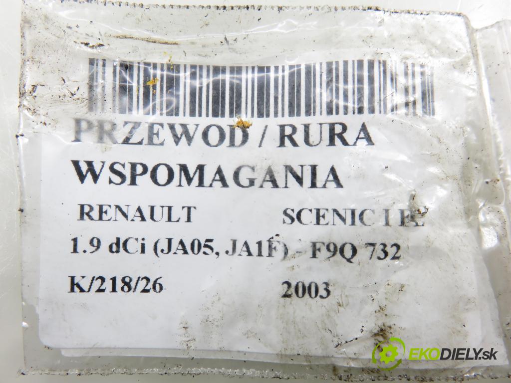 RENAULT SCENIC I (JA0/1_) MINIVAN 2003 75,00 1.9 dCi 102 - F9Q 732 1870,00 trubka / Rúra servočerpadlo