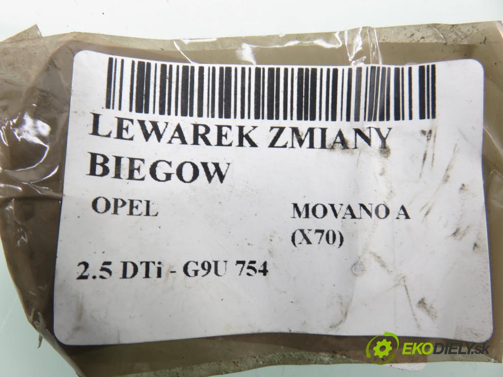 OPEL MOVANO Platforma / podwoyie (X70) FURGON 2004 0,00 2.5 DTi - G9U 754 2464,00 ZVEDÁK: 