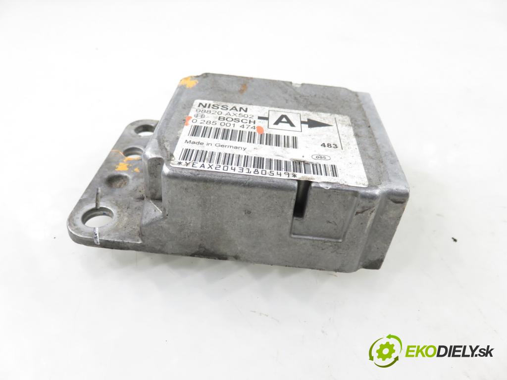 NISSAN MICRA III (K12) HB 2004 65,00 1.3 - CGA3DE 1348,00 MODUL air BAG 0285001474 ; 98820AX502A