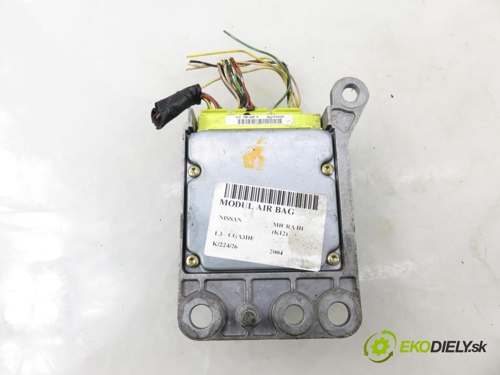 NISSAN MICRA III (K12) HB 2004 65,00 1.3 - CGA3DE 1348,00 MODUL air BAG 0285001474 ; 98820AX502A
