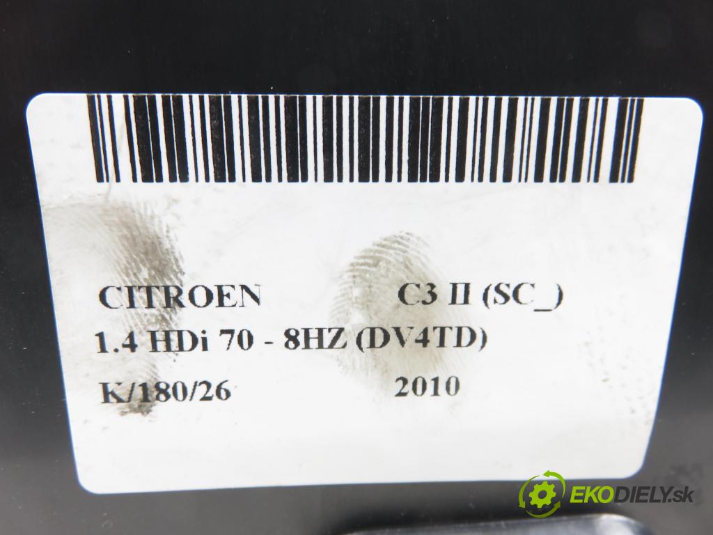 CITROEN C3 II (SC_) HB 2010 50,00 1.4 HDi 8V 70 - 8HZ (DV4TD) 1398,00 souprava KOLA NÁHRADNÍ: 9655342680