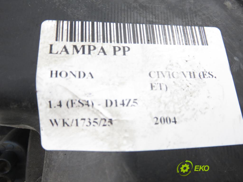 HONDA CIVIC VII Hatchback (EU, EP, EV) HB 2004 55,00 1.4 i 75 - D14Z6 1396,00 Svetlo PP