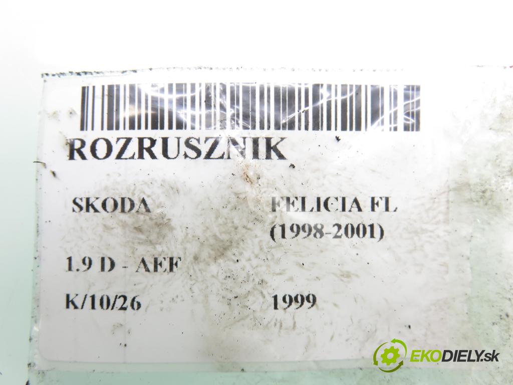 SKODA FELICIA II (6U1) HB 1999 47,00 1.9 D 64 - AEF 1896,00 startér 6U0911023A ; 0001124013 ; 0001124014 (Startér)