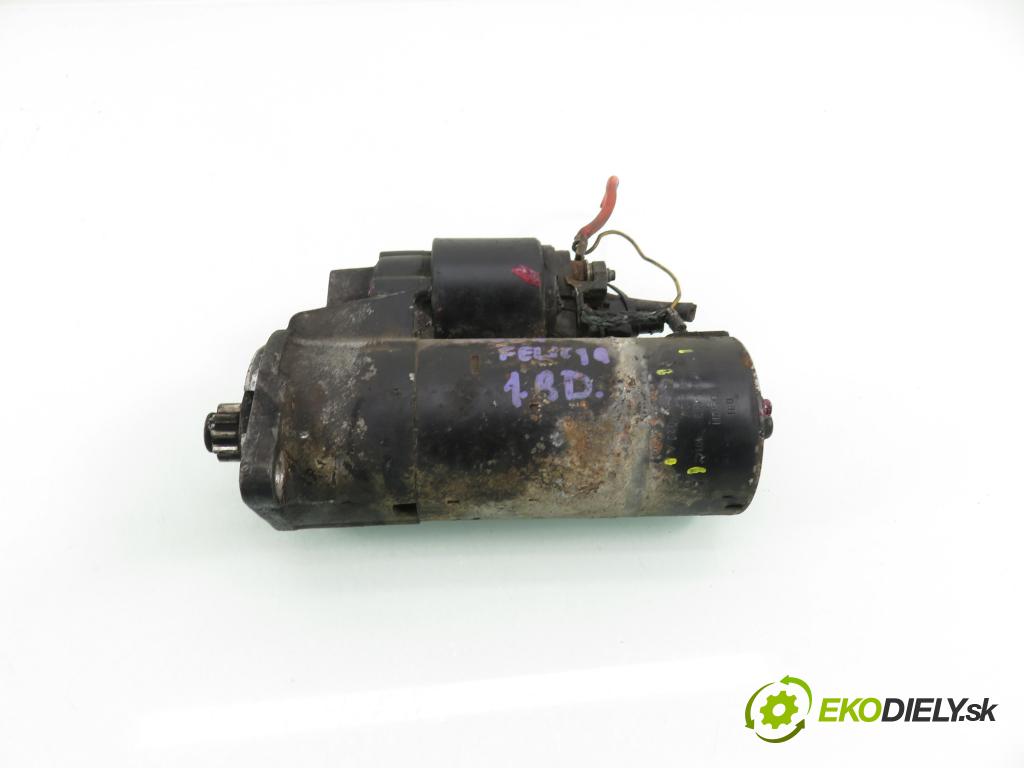 SKODA FELICIA II (6U1) HB 1999 47,00 1.9 D 64 - AEF 1896,00 startér 6U0911023A ; 0001124013 ; 0001124014 (Startér)