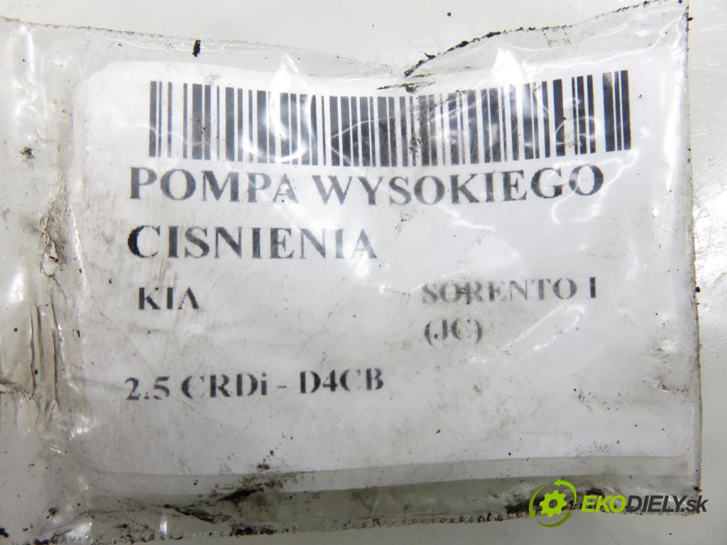 KIA SORENTO I (JC) SUV 2003 103,00 2.5 CRDi 140 - D4CB 2497,00 Pumpa vysokého tlaku 331004A000 ; 0445010052 ; 0928400713