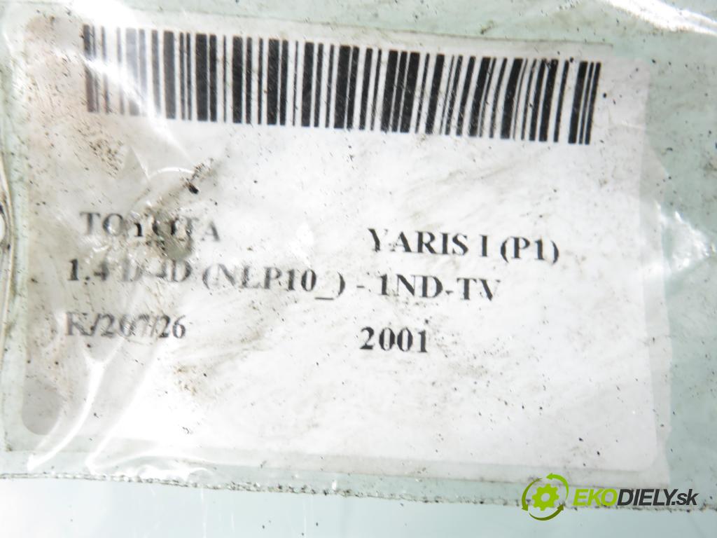 TOYOTA YARIS (_P1_) HB 2001 55,00 1.4 D-4D (NLP10_) - 1ND-TV 1364,00 Obal filtra paliva  (Obal palivového filtra)