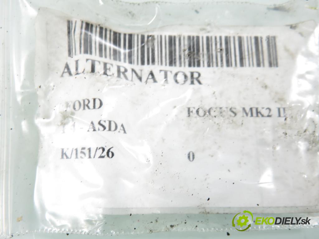 FORD FOCUS II (DA_, HCP) HB 2006 59,00 1.4 - ASDA 1388,00 Alternátor STX100677R (Alternátor)