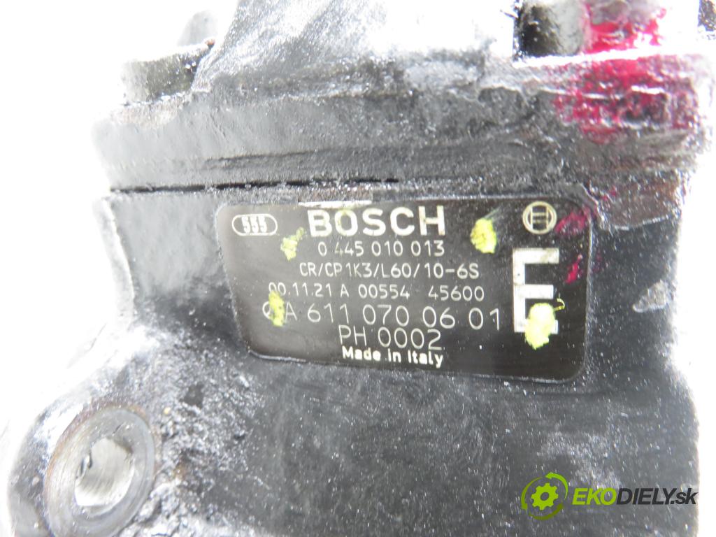 MERCEDES-BENZ VITO Skrzynia (638) FURGON 2000 90,00 112 CDI 2.2 (638.094) - OM 611.980 2151,00 pumpa vysokého TLAK: 6110700601 ; 0445010013