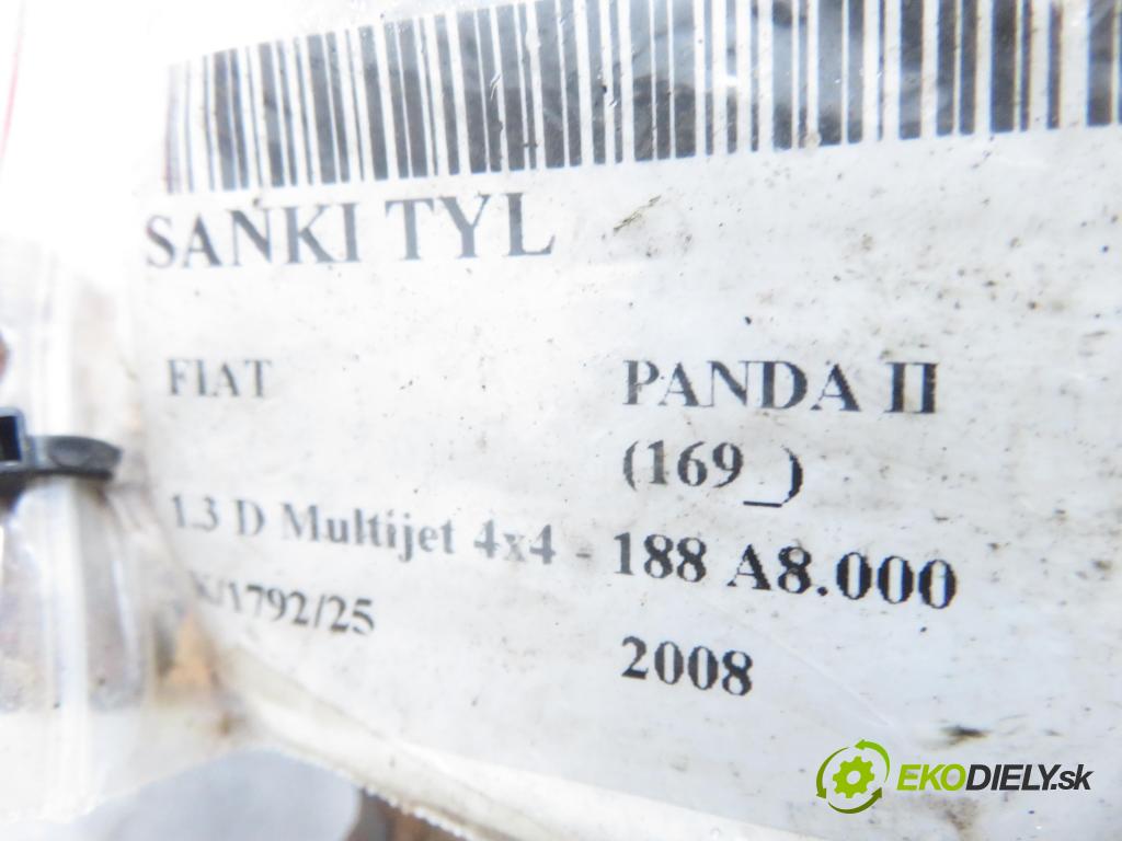 FIAT PANDA (169_) HB 2008 51,00 1.3 D Multijet 4x4 - 188 A8.000 1248,00 zadné