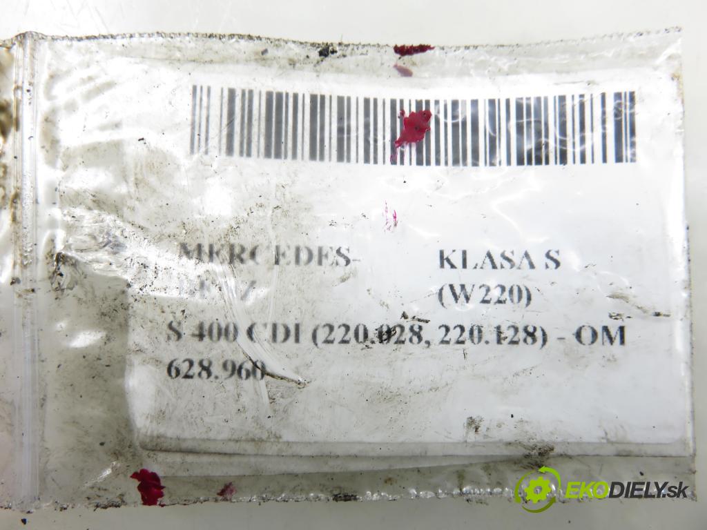 MERCEDES-BENZ KLASA S (W220) SEDAN 2003 191,00 S 400 CDI V8 260 - OM 628.960 3996,00 vstrekovač 0445110104 ; 6280700487 (Vstrekovač paliva)