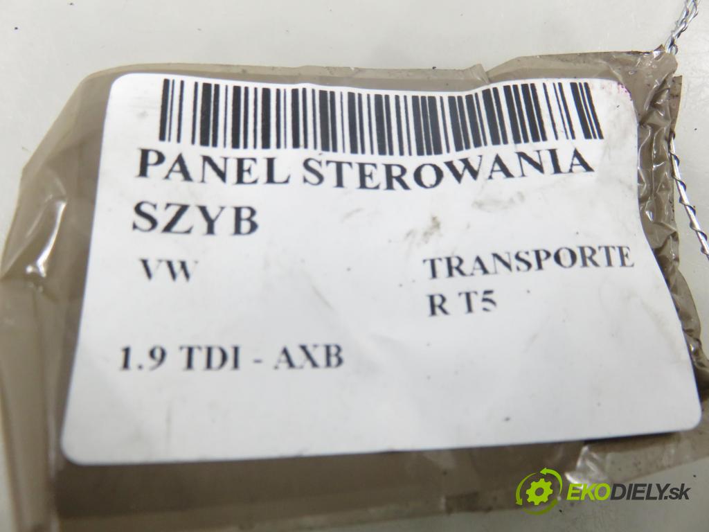 VW TRANSPORTER V Skrzynia (7HA, 7HH, 7EA, 7EH) FURGON 2004 77,00 1.9 TDI PD 105 - AXB 1896,00 Panel ovládania okien 7H5959539