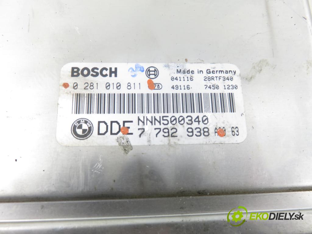 ROVER 75 (RJ) SEDAN 2005 85,00 2.0 CDT 116 - 204D2 1951,00 řídící jednotka motora 0281010811 ; 7792938