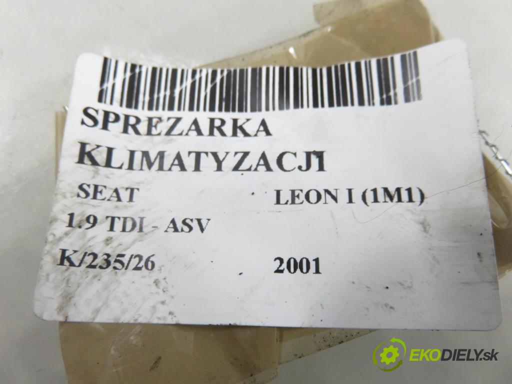 SEAT LEON (1M1) HB 2001 81,00 1.9 TDI 110 - ASV 1896,00 KOMPRESOR: klimatizácie 1J0820803K (Kompresor klimatizácie)