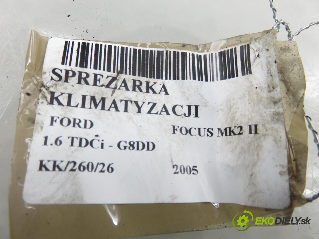 FORD FOCUS II (DA_, HCP) HB 2005 80,00 1.6 TDCi - G8DD 1560,00 KOMPRESOR: klimatizácie 3m5h19d629sa (Kompresor klimatizácie)