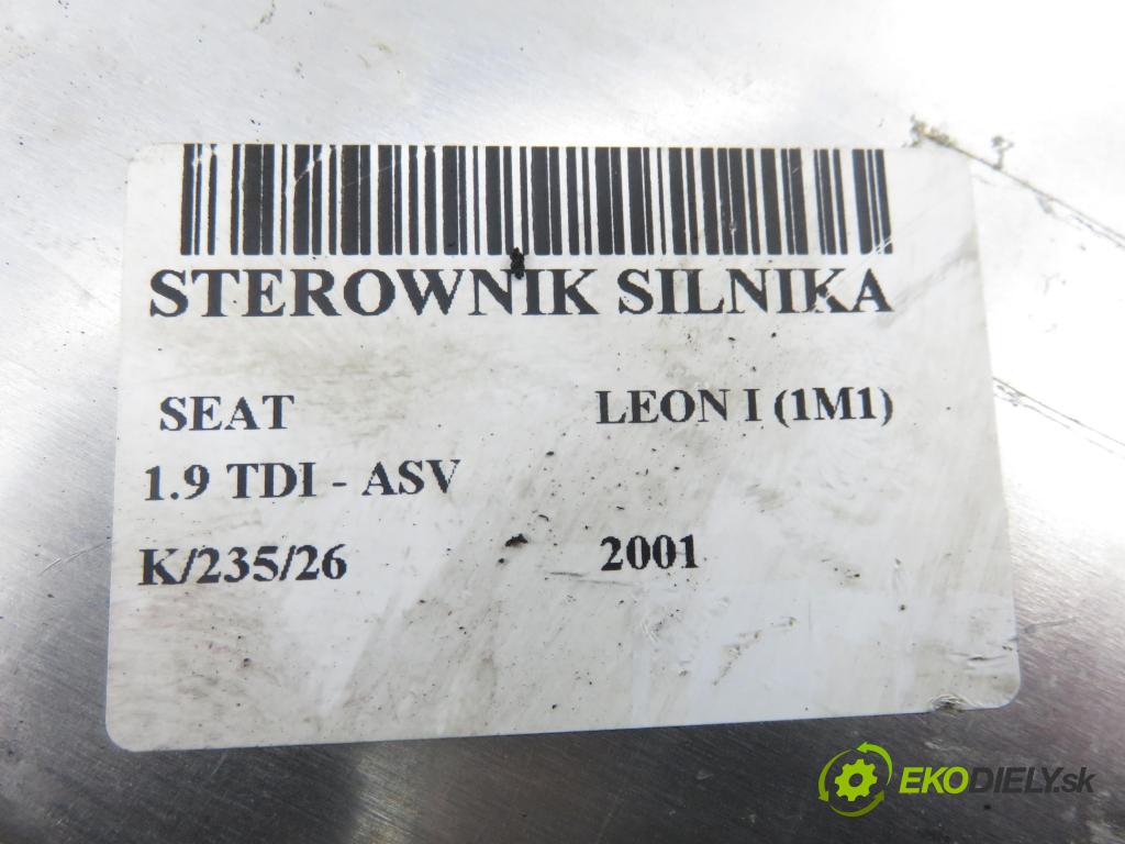 SEAT LEON (1M1) HB 2001 81,00 1.9 TDI 110 - ASV 1896,00 řídící jednotka motora 038906012AT ; 0281010062