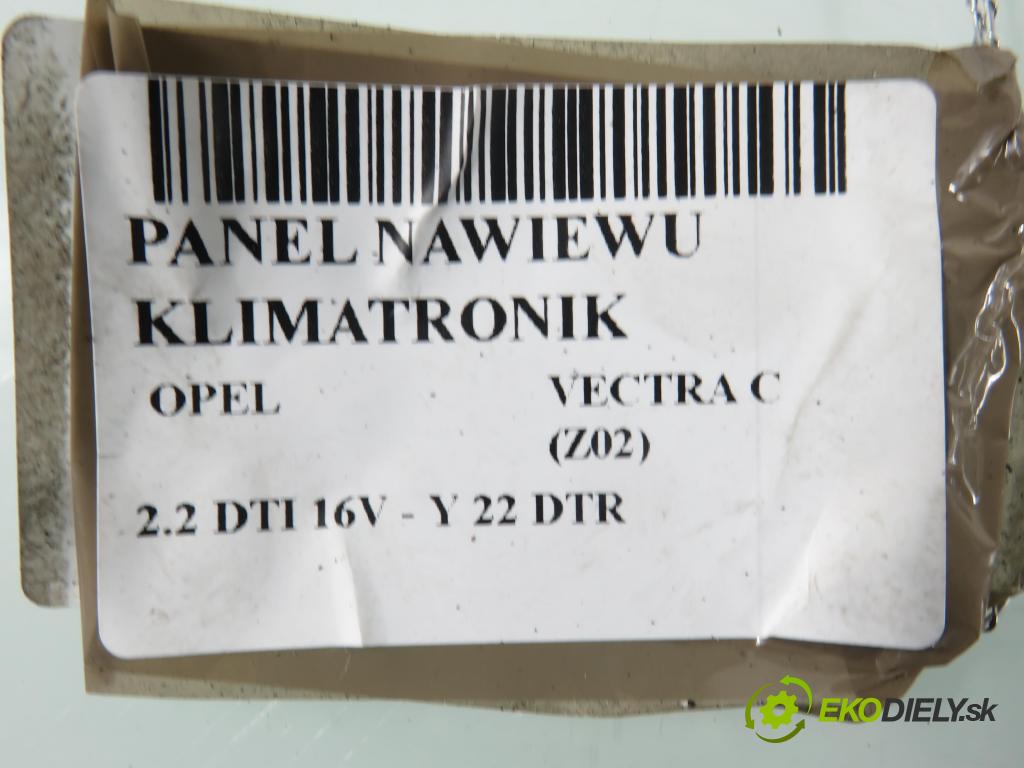 OPEL VECTRA C (Z02) SEDAN 2002 92,00 2.2 DTI 16V 125 - Y 22 DTR 2172,00 Panel topení KLIMATRONIK 24441229