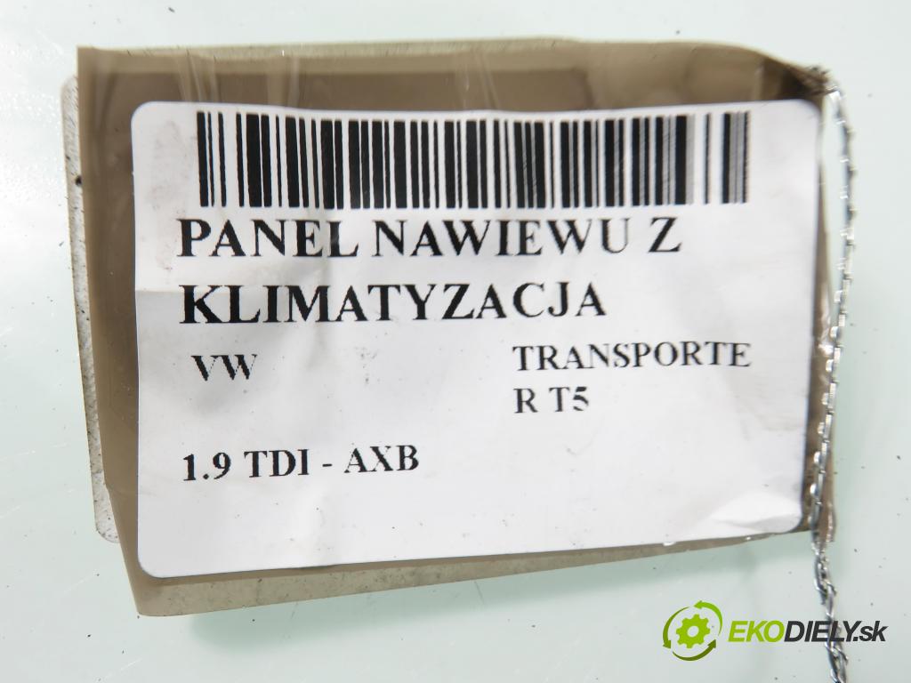 VW TRANSPORTER V Skrzynia (7HA, 7HH, 7EA, 7EH) FURGON 2004 77,00 1.9 TDI PD 105 - AXB 1896,00 Panel topení KLIMATIZACE: 7H0820045D