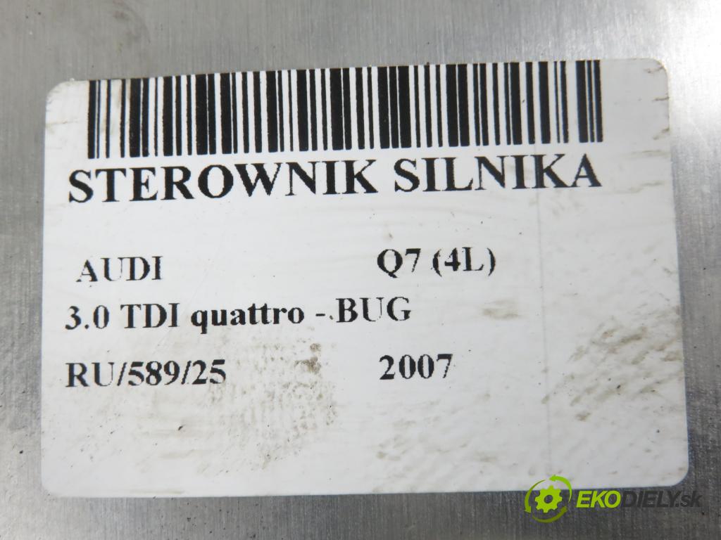 AUDI Q7 (4L) SUV 2007 171,00 3.0 TDI quattro - BUG 2967,00 řídící jednotka motora 4L0910401K ; 4L0907401 ; 0281013691