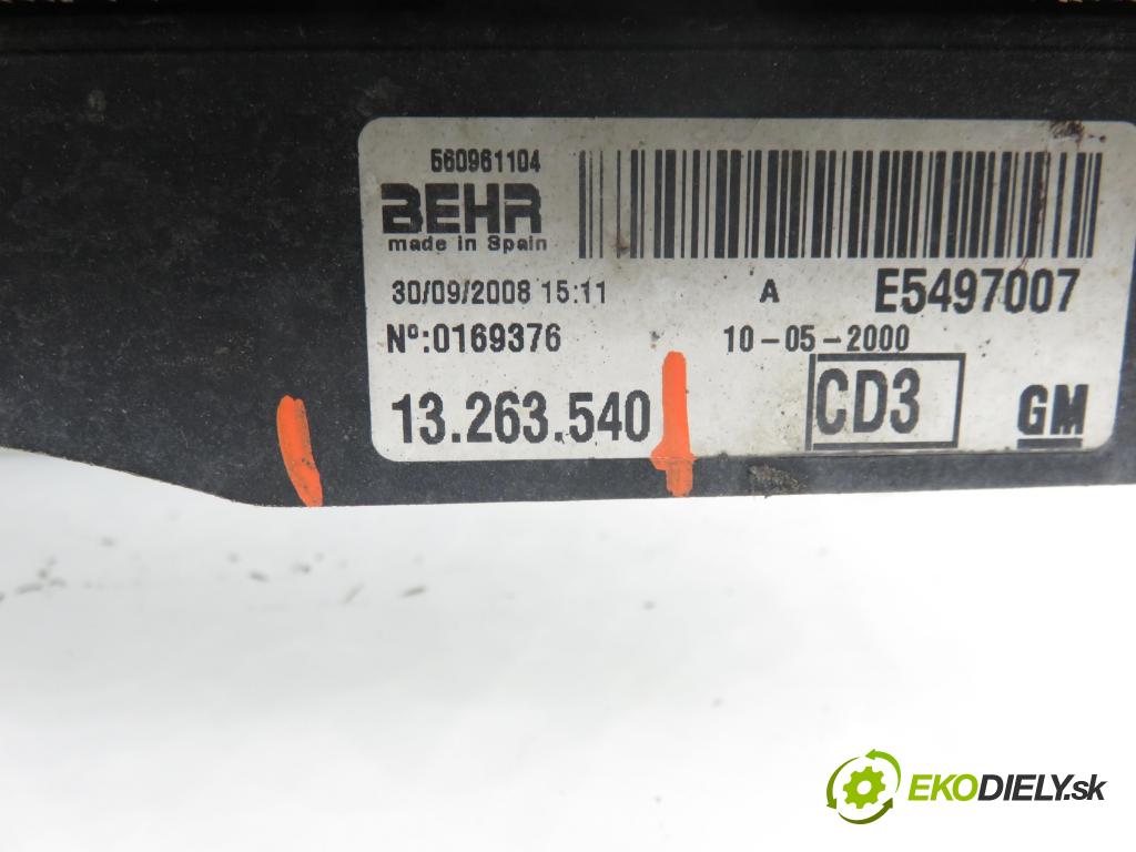 OPEL CORSA D Van HB 2009 0,00 1.2 - Z 12 XEP 1229,00 chladič vody 13263540