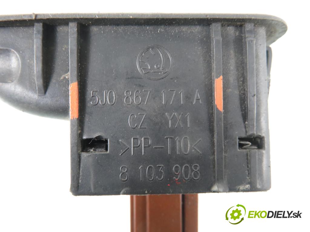 SKODA ROOMSTER (5J) HB 2008 59,00 1.4 TDI - BMS 1422,00 Panel ovládaní oken 5J0867171A