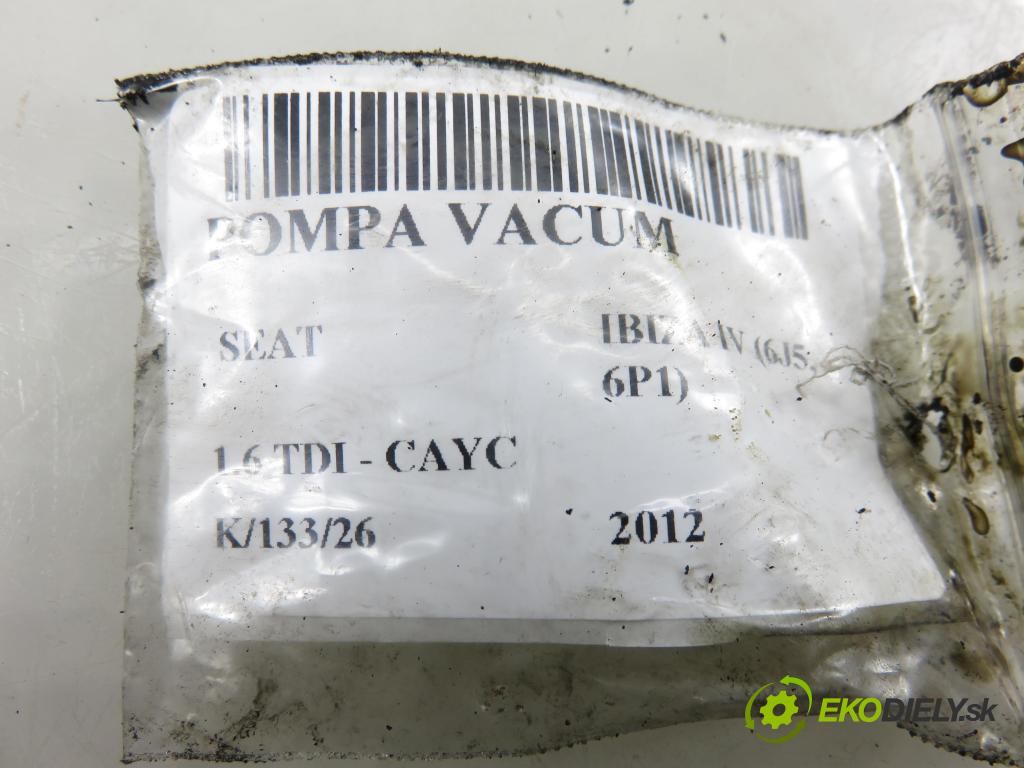 SEAT IBIZA IV (6J5, 6P1) HB 2012 77,00 1.6 TDI - CAYC 1598,00 Pumpa vákuová 9140300060 ; 03L145100B