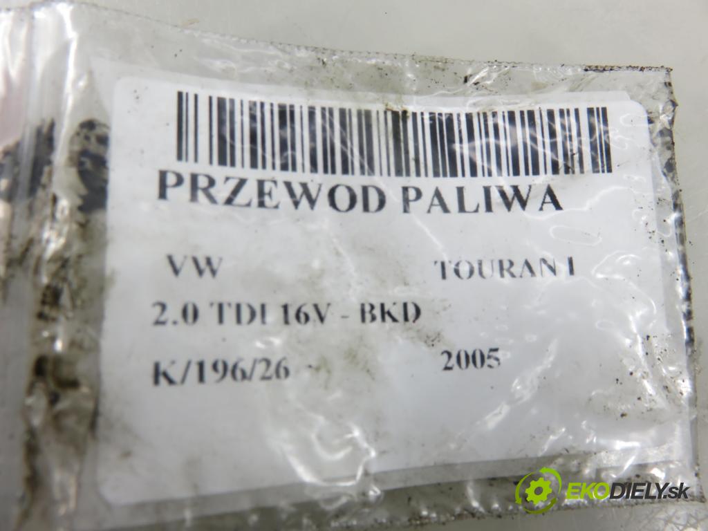 VW TOURAN (1T1, 1T2) MINIVAN 2005 103,00 2.0 TDI 16V 140 - BKD 1968,00 trubka paliva