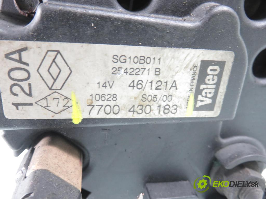 RENAULT CLIO II (BB_, CB_) HB 2002 59,00 1.9 dTi (B/CB0U) - F9Q 780 1870,00 Alternátor 7700430183 (Alternátor)