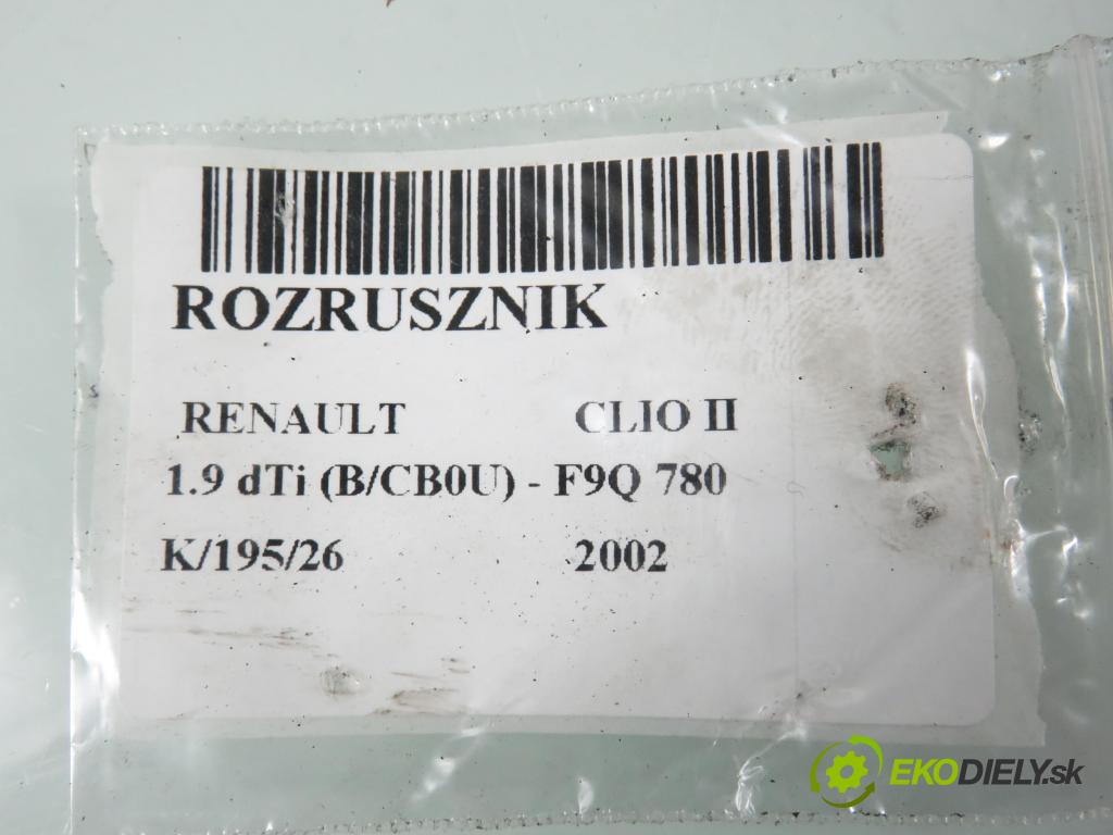 RENAULT CLIO II (BB_, CB_) HB 2002 59,00 1.9 dTi (B/CB0U) - F9Q 780 1870,00 Štartér D6RA104 (Štartér)