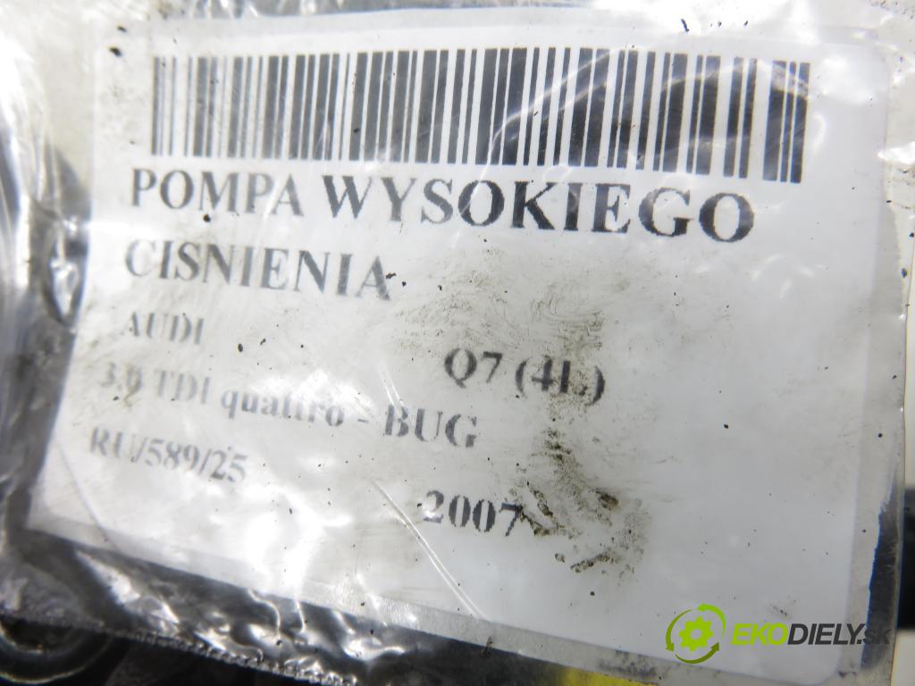 AUDI Q7 (4L) SUV 2007 171,00 3.0 TDI quattro - BUG 2967,00 pumpa vysokého TLAK: 0445010154 ; 059130755S ; 0928400572