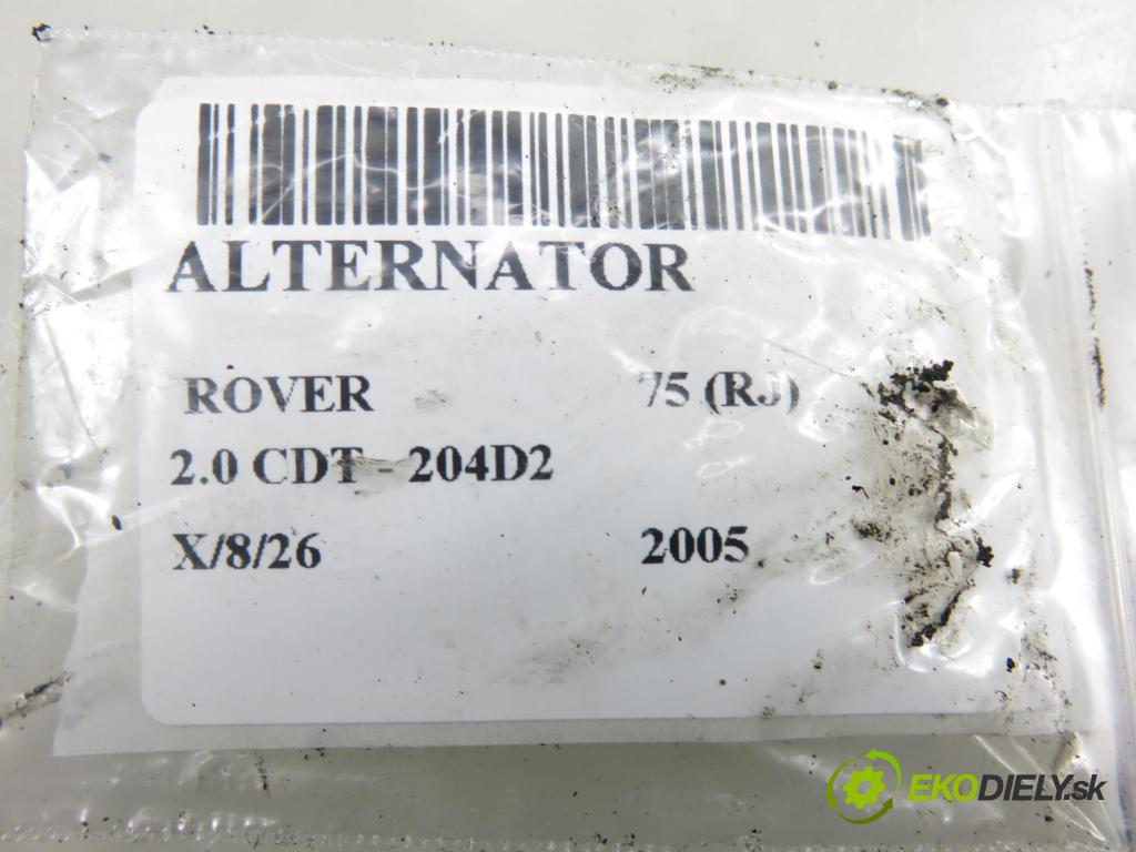 ROVER 75 (RJ) SEDAN 2005 85,00 2.0 CDT 116 - 204D2 1951,00 Alternátor YLE000260 (Alternátor)