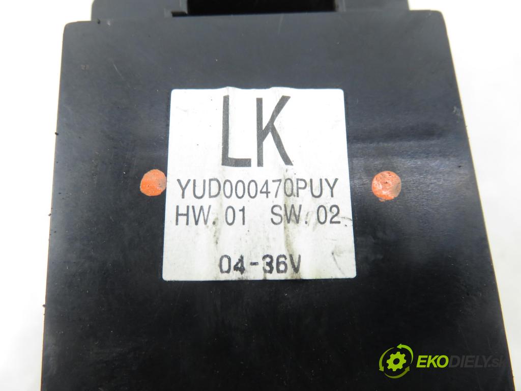 ROVER 75 (RJ) SEDAN 2005 85,00 2.0 CDT 116 - 204D2 1951,00 Panel ovládania okien YUD000470PUY