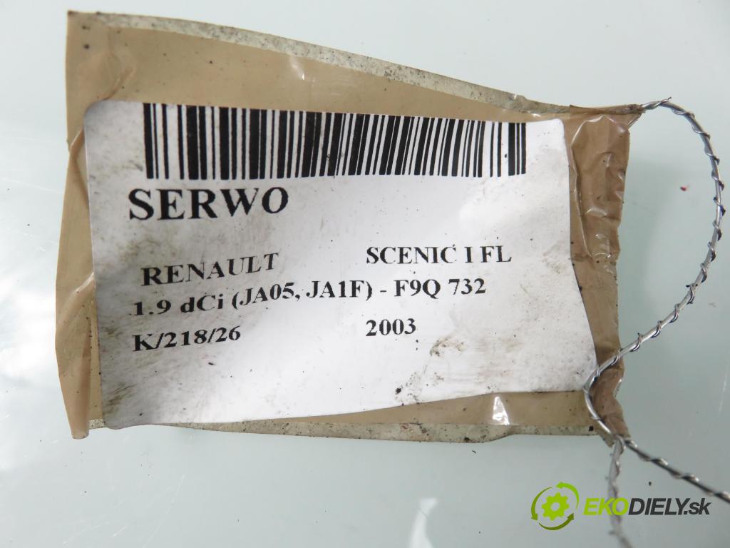RENAULT SCENIC I (JA0/1_) MINIVAN 2003 75,00 1.9 dCi 102 - F9Q 732 1870,00 posilovač 8200069904A ; 03786420014 (Servočerpadlo)