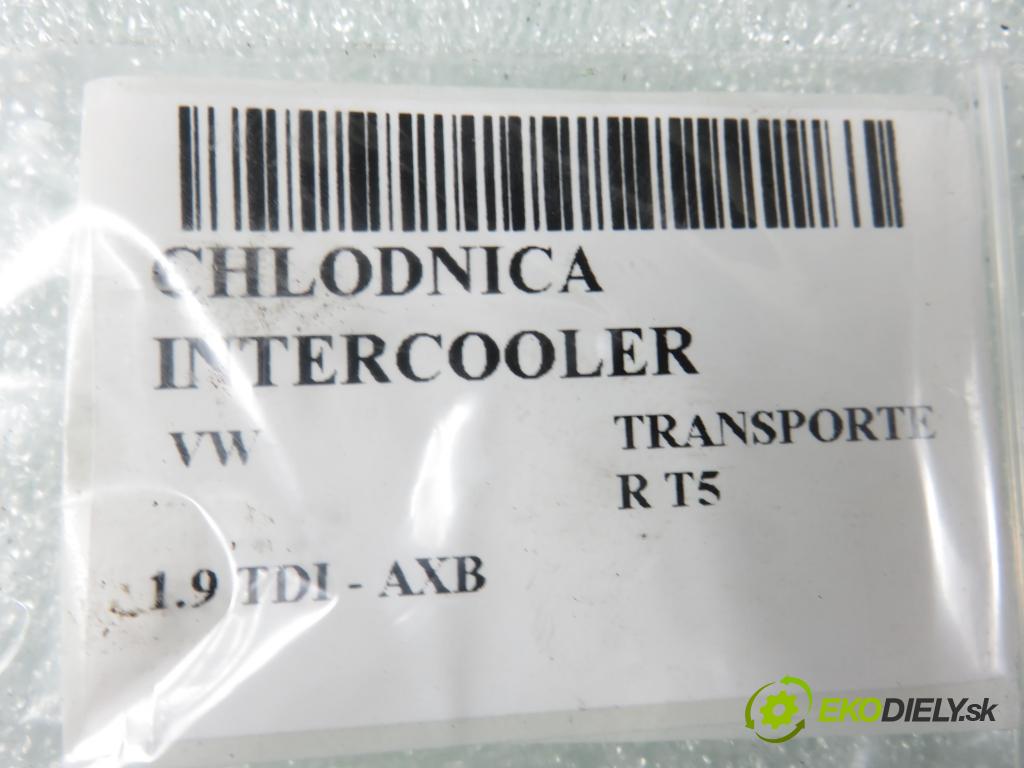 VW TRANSPORTER V Skrzynia (7HA, 7HH, 7EA, 7EH) FURGON 2004 77,00 1.9 TDI PD 105 - AXB 1896,00 chladič intercooler 7H0145804B