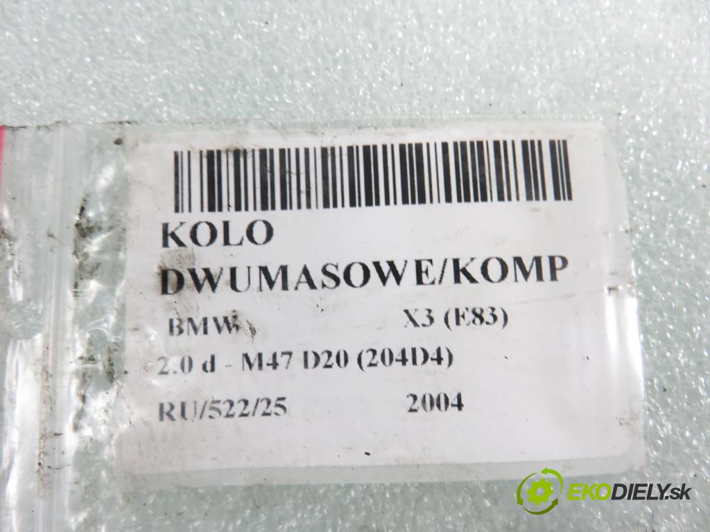 BMW X3 (E83) SUV 2004 110,00 2.0 d 150 - M47 D20 (204D4) 1995,00 řemenice DUAL MASS / COMP 124052310 ; 324033610 ; 4150401