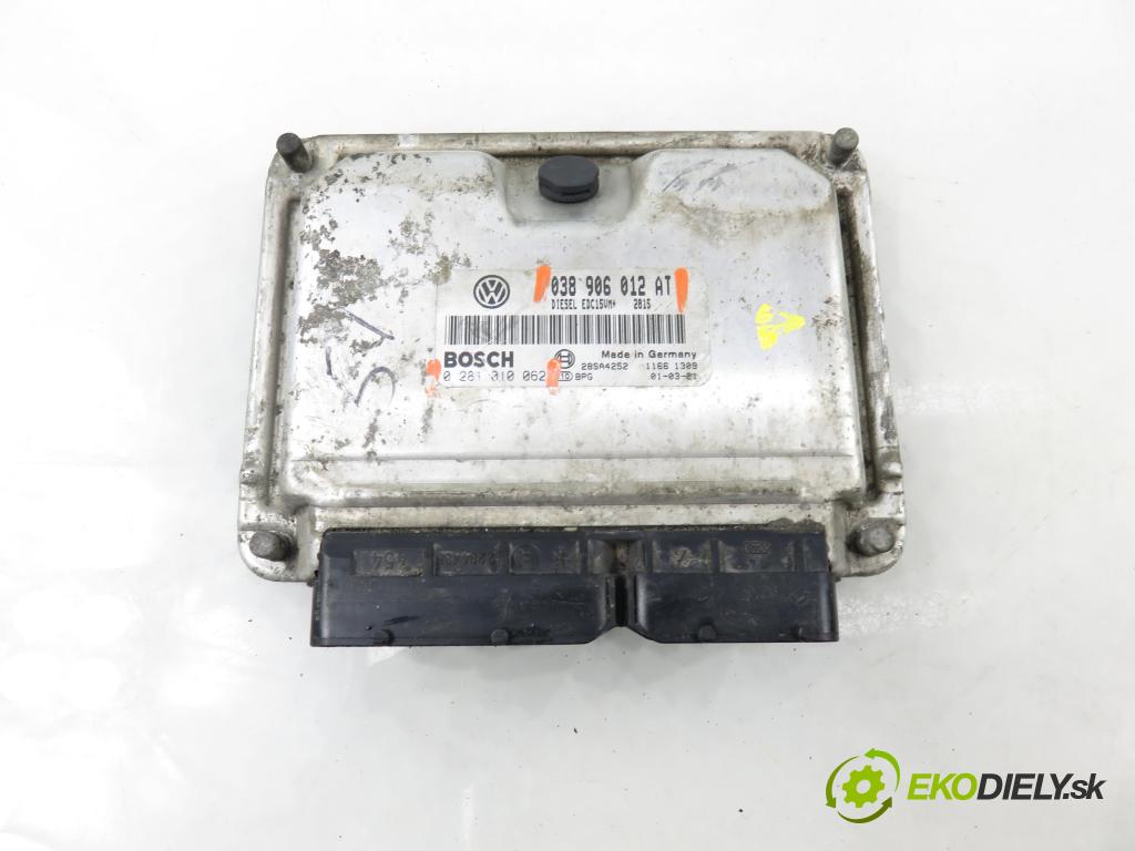 SEAT LEON (1M1) HB 2001 81,00 1.9 TDI 110 - ASV 1896,00 řídící jednotka motora 038906012AT ; 0281906012AT