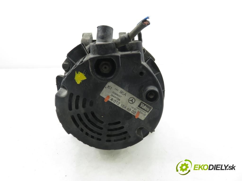 MERCEDES-BENZ KLASA A (W168) HB 1999 60,00 1.4 A 140 82 - M 166.940 1397,00 Alternátor A0121544502 (Alternátor)