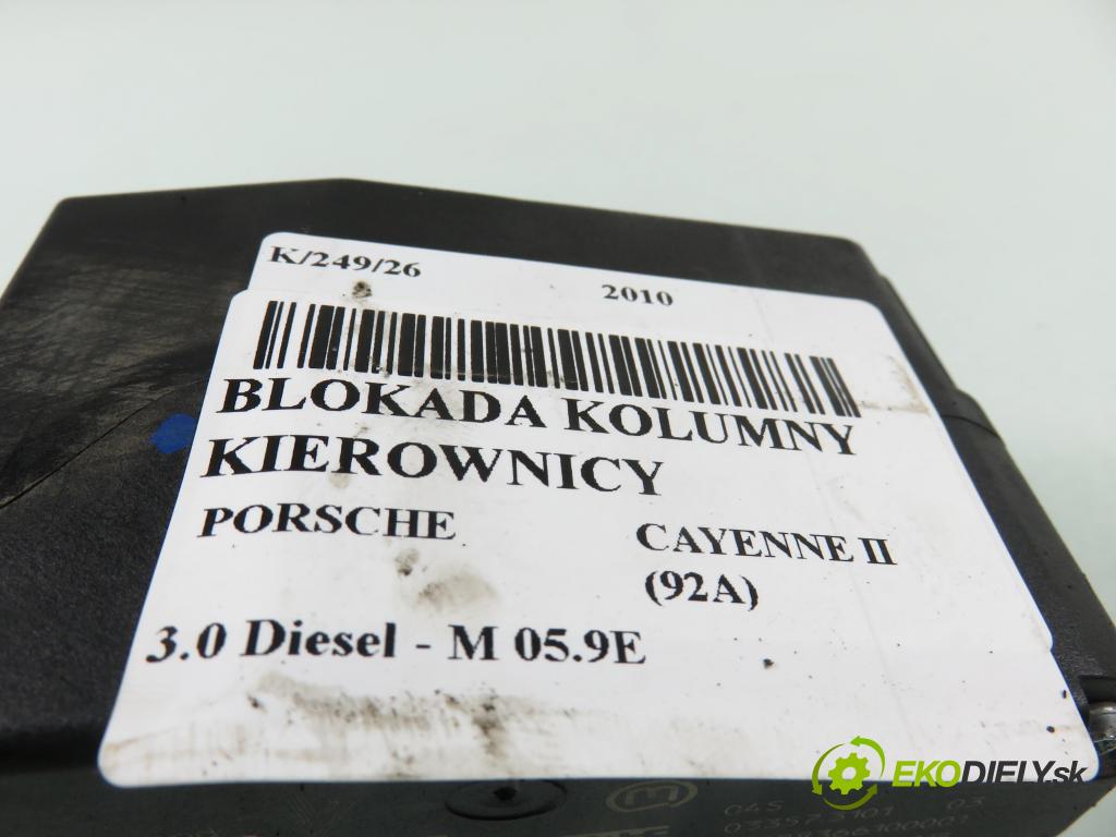 PORSCHE CAYENNE II (92A) SUV 2010 176,00 3.0 Diesel - M 05.9E 2967,00 blokáda tyče volantu 7PP905852B