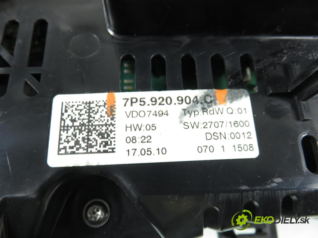 PORSCHE CAYENNE II (92A) SUV 2010 176,00 3.0 Diesel - M 05.9E 2967,00 Prístrojovka elektrický 7P5920904C