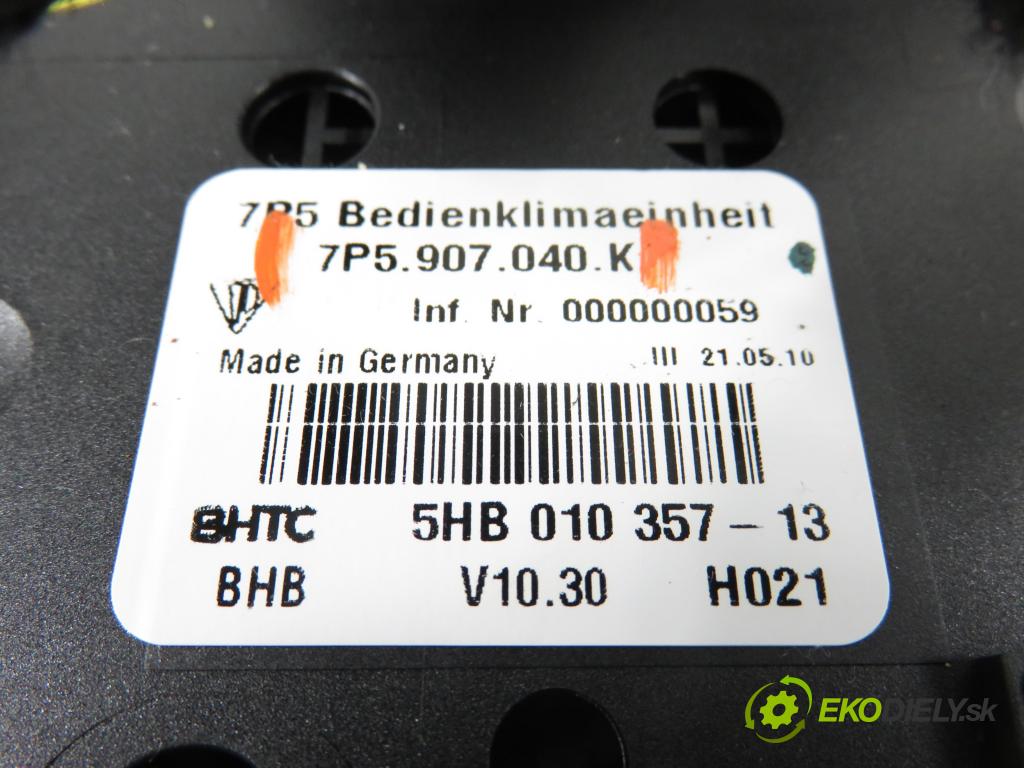 PORSCHE CAYENNE II (92A) SUV 2010 176,00 3.0 Diesel - M 05.9E 2967,00 Panel topení KLIMATRONIK 7P5907040K