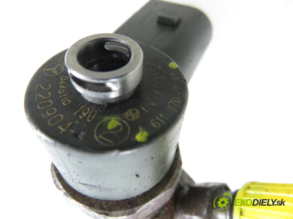 MERCEDES-BENZ KLASA S (W220) SEDAN 2003 191,00 S 400 CDI V8 260 - OM 628.960 3996,00 vstrekovač 0445110190 ; 6110701687 (Vstrekovač paliva)