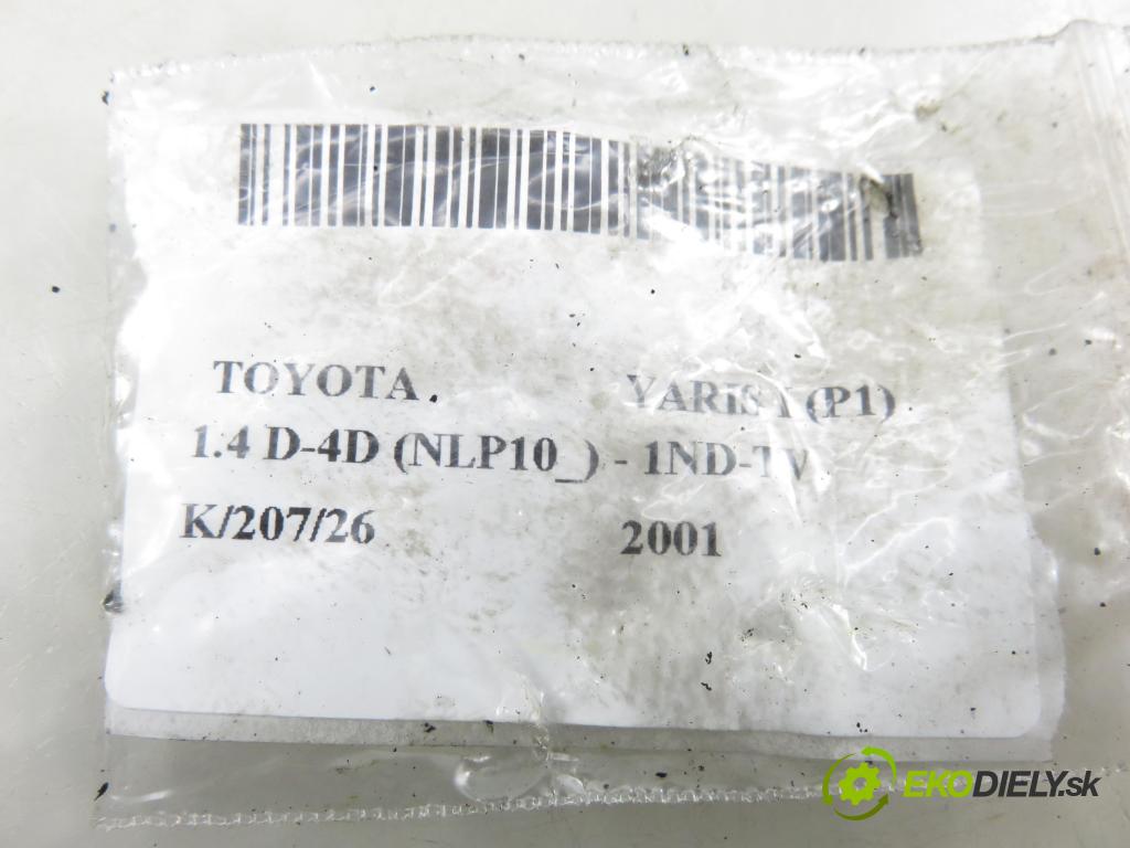 TOYOTA YARIS (_P1_) HB 2001 55,00 1.4 D-4D (NLP10_) - 1ND-TV 1364,00 vstrekovač 0445110085 ; 2367033010 (Vstrekovač paliva)