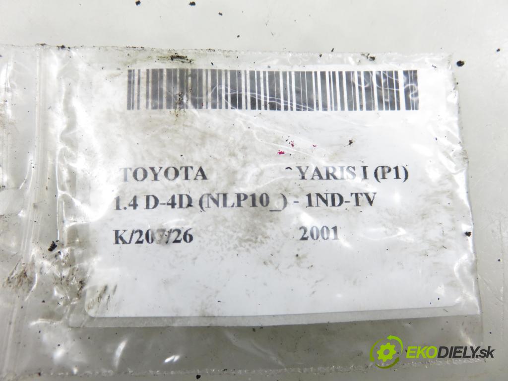 TOYOTA YARIS (_P1_) HB 2001 55,00 1.4 D-4D (NLP10_) - 1ND-TV 1364,00 vstrekovač 0445110085 ; 2367033010 (Vstrekovač paliva)