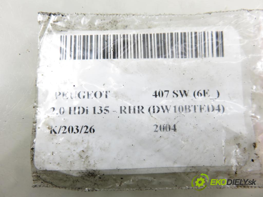 PEUGEOT 407 SW (6E_) KOMBI 2004 100,00 2.0 HDi 135 - RHR 1997,00 vstrekovač 9647247280 (Vstrekovač paliva)